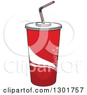 Poster, Art Print Of Cartoon Red Fountain Soda Cup