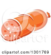 Clipart Of A Stick Of Sausage 3 Royalty Free Vector Illustration