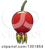 Cartoon Red Briar Fruit Rose Hip