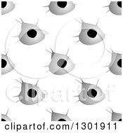 Clipart Of A Seamless Pattern Background Of Bullet Holes 3 Royalty Free Vector Illustration by Vector Tradition SM