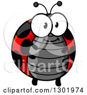 Poster, Art Print Of Cartoon Happy Chubby Ladybug