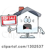 Poster, Art Print Of Cartoon Scared For Sale House Screaming