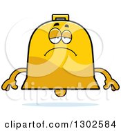 Poster, Art Print Of Cartoon Sad Depressed Bell Character Pouting