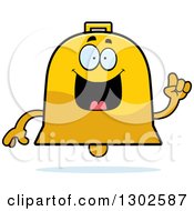 Poster, Art Print Of Cartoon Happy Smart Bell Character With An Idea