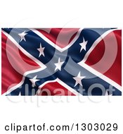 3d Rippling Confederate Battle Flag