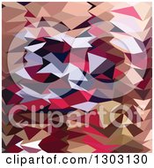 Poster, Art Print Of Low Poly Abstract Geometric Background Of Alabaster