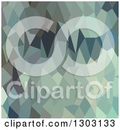 Poster, Art Print Of Low Poly Abstract Geometric Background Of Egyptian Blue Terraces