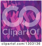 Poster, Art Print Of Low Poly Abstract Geometric Background Of Thistle Purple
