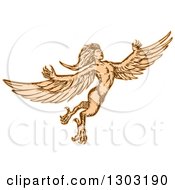 Poster, Art Print Of Flying Mythical Harpy