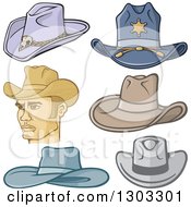 Poster, Art Print Of Cowboy And Hats