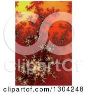 Poster, Art Print Of Red Orange And Yellow Gradient Fractal Background