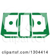 Poster, Art Print Of Green Bundle Of Cash Money 3