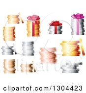 Poster, Art Print Of 3d Stacks Of Coins