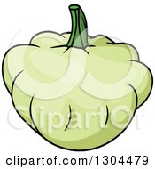 Poster, Art Print Of Cartoon Pattypan Squash