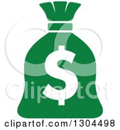 Poster, Art Print Of Green Money Bag With A Dollar Symbol