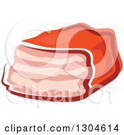 Clipart Of A Meatloaf Royalty Free Vector Illustration