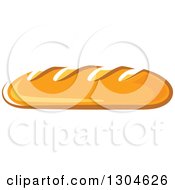 Clipart Of A Baguette Bread Loaf 2 Royalty Free Vector Illustration
