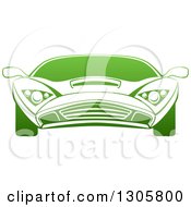 Gradient Green Sports Car