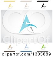 Clipart Of Abstract Letter A Astro City Design Elements Royalty Free Vector Illustration