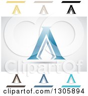 Poster, Art Print Of Abstract Letter A Acropolis Design Elements