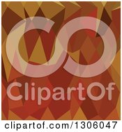Clipart Of A Low Poly Abstract Geometric Background Of Orioles Orange Royalty Free Vector Illustration