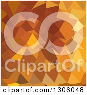 Clipart Of A Low Poly Abstract Geometric Background Of Gamboge Yellow Royalty Free Vector Illustration