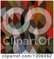 Poster, Art Print Of Low Poly Abstract Geometric Background Of Burnt Amber