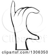 Poster, Art Print Of Black And White Hand Gesturing