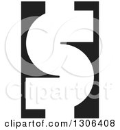 Poster, Art Print Of White Usd Dollar Currency Symbol On Black
