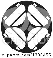 Poster, Art Print Of Black And White Car Circle Logo