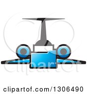 Clipart Of A Blue File Folder Forming A Jet Royalty Free Vector Illustration by Lal Perera