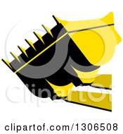 Poster, Art Print Of Black And Yellow Industrial Bulldozer Bucket