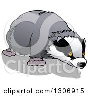Cartoon Sniffing Honey Badger