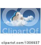 Poster, Art Print Of 3d Cloud Vault Safe In The Sky