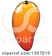 Poster, Art Print Of Cartoon Shiny Mango Fruit