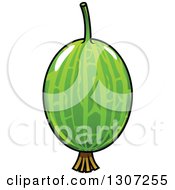Clipart Of A Cartoon Shiny Gooseberry Royalty Free Vector Illustration by Vector Tradition SM