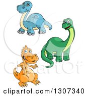 Poster, Art Print Of Cartoon Dinosaurs
