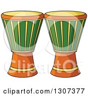Poster, Art Print Of Cartoon Djembe Goblet Drums