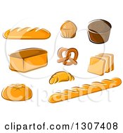 Poster, Art Print Of Cartoon Bakery Breads