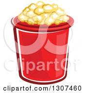 Poster, Art Print Of Cartoon Red Popcorn Bucket