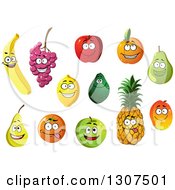 Poster, Art Print Of Cartoon Happy Produce Characters