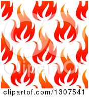 Poster, Art Print Of Seamless Pattern Background Of Gradient Flames