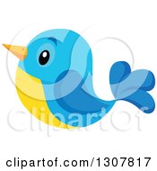 Poster, Art Print Of Cute Yellow And Blue Bird