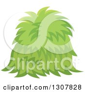 Clipart Of A Pile Of Fresh Green Hay Royalty Free Vector Illustration