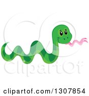 Poster, Art Print Of Cute Wild African Green Snake