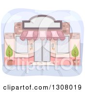 Poster, Art Print Of Pink Store Front Building