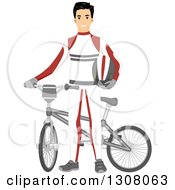 Poster, Art Print Of Young Male Bmx Cyclist In A Uniform