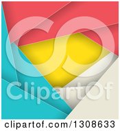 Poster, Art Print Of Geometric Colorful Abstract Background Of Layers