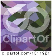 Poster, Art Print Of Low Poly Abstract Geometric Background Of Palatinate Purple