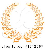 Poster, Art Print Of Orange Laurel Wreath 21